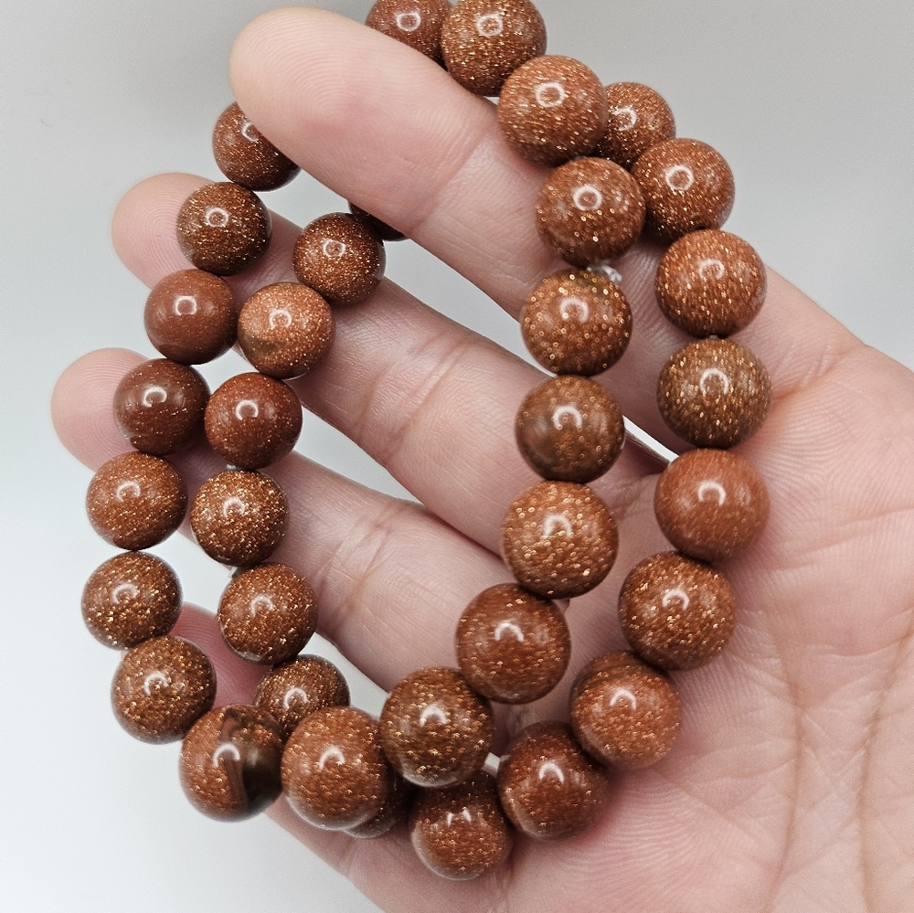 10mm golden sandstone bracelet